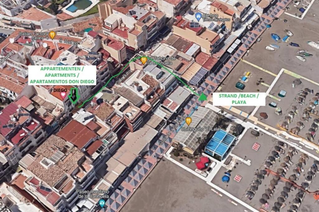 Precioso Estudio Junto Al Mar, Apartamentos Don Diego En La Carihuela Torremolinos Luaran gambar